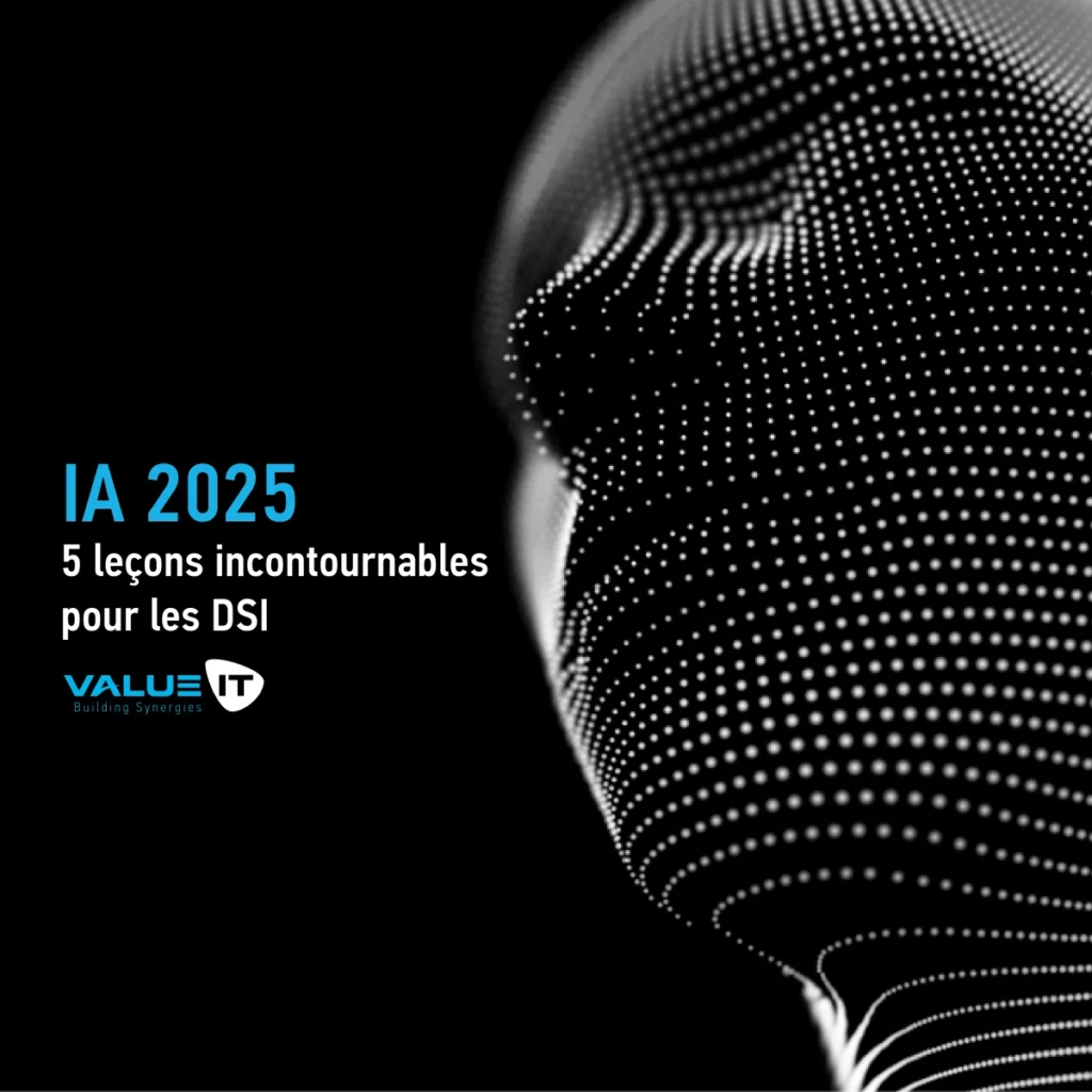 Les prévisions de Forrester pour l'adoption de l'intelligence artificielle en 2025, avec des points clés sur le ROI, la collaboration entre DSI et CDO, la gouvernance des données, l'IA prédictive, et les risques d'échec des projets architecturaux ambitieux